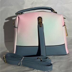 Pastel Ombre Mini Satchel – Crossbody & Top Handle